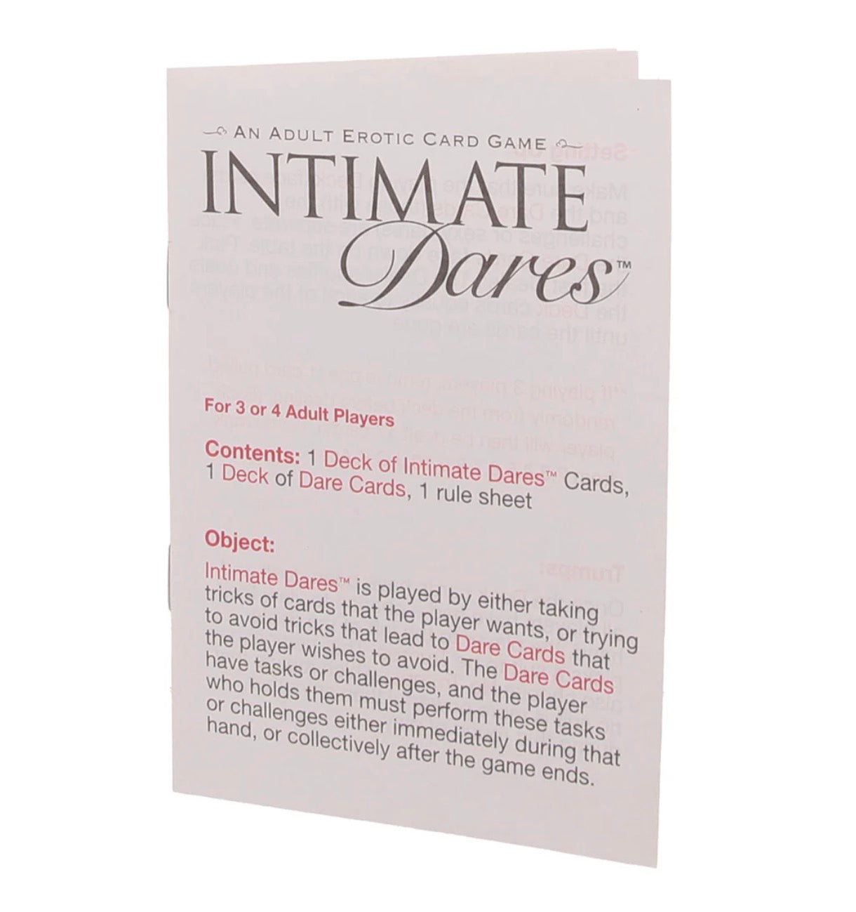 Adult Intimate Dares Card Game